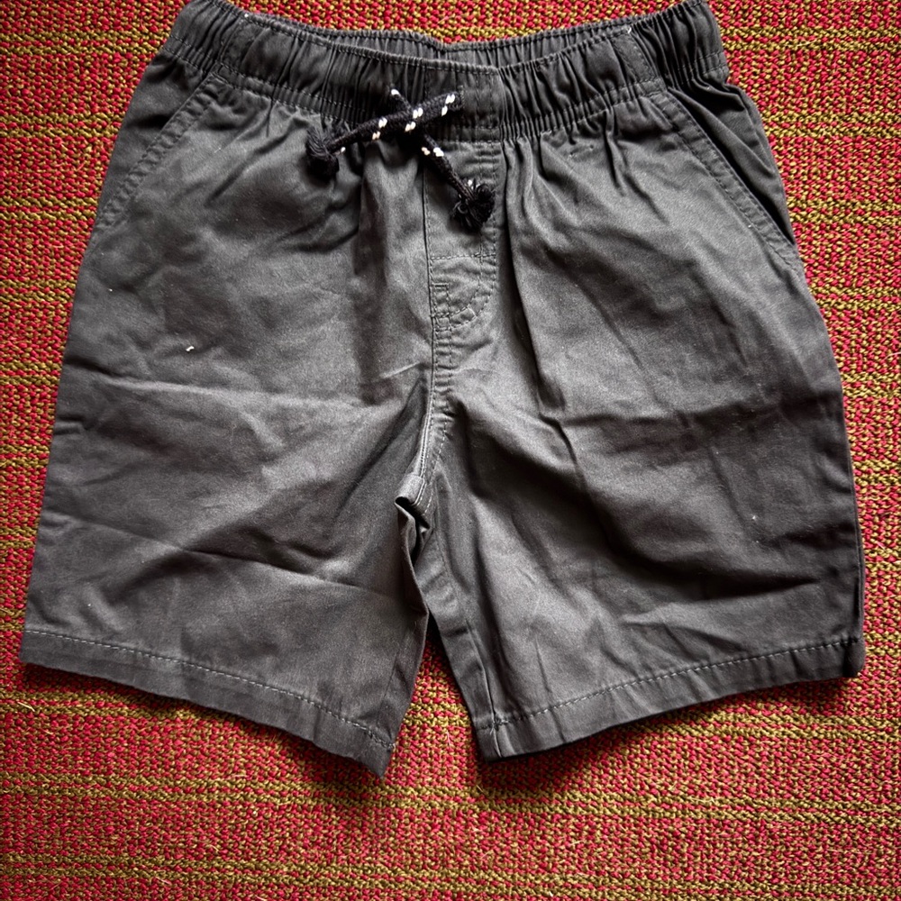 Cat & Jack Boys’ Black Pull-On Shorts with Drawstring – Size 5T